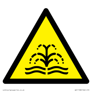 W516 Warning: fountain/water plume